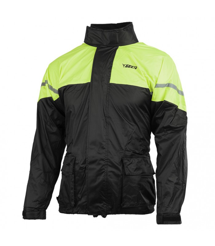 Куртка дождевая SECA RAIN black fluo yellow