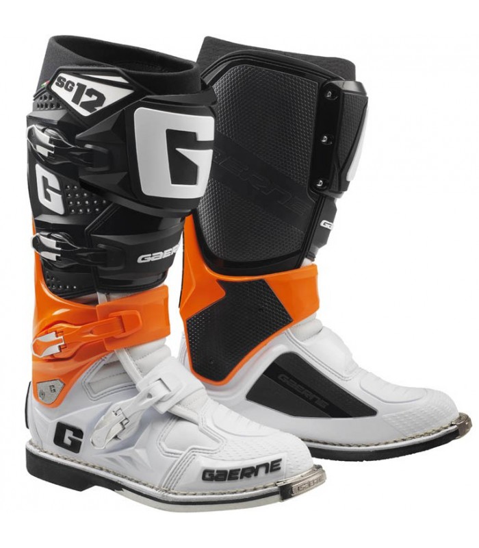 Мотоботы GAERNE SG-12 black white orange