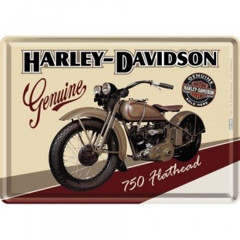 Открытка Nostalgic-Art "Harley-Davidson Flathead" 10x14 (10122)