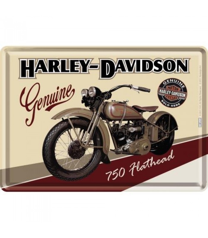 Открытка Nostalgic-Art "Harley-Davidson Flathead" 10x14 (10122)
