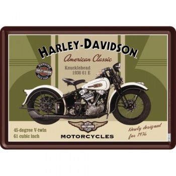 Открытка Nostalgic-Art "Harley-Davidson - American Classic" 10x14 (10123)