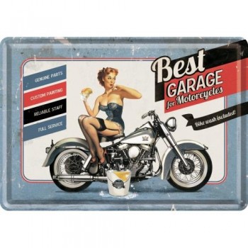 Открытка Nostalgic-Art "Best Garage - Blue" 10x14 (10182)