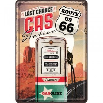 Открытка Nostalgic-Art "Route 66 - Gas Station" 10x14 (10280)
