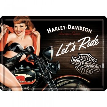 Открытка Nostalgic-Art "Harley-Davidson - Lets Ride" 10x14 (10298)