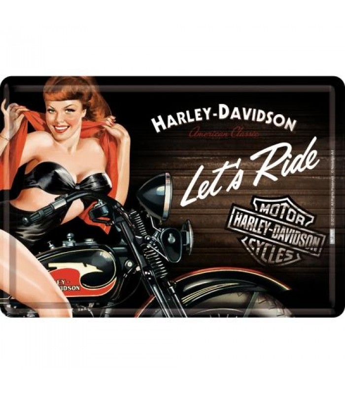 Открытка Nostalgic-Art "Harley-Davidson - Lets Ride" 10x14 (10298)