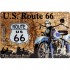 Табличка Nostalgic-Art "Route 66 - Map" 20x30 (20208)