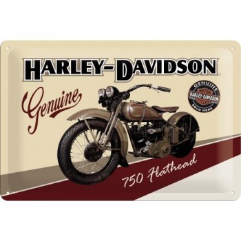 Табличка Nostalgic-Art "Harley-Davidson - Flathead" 20x30 (22137)