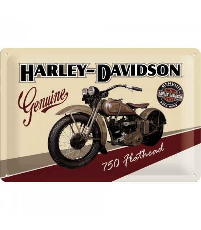 Табличка Nostalgic-Art "Harley-Davidson - Flathead" 20x30 (22137)