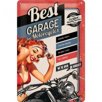 Табличка Nostalgic-Art "Best Garage - Red" 20x30 (22181)