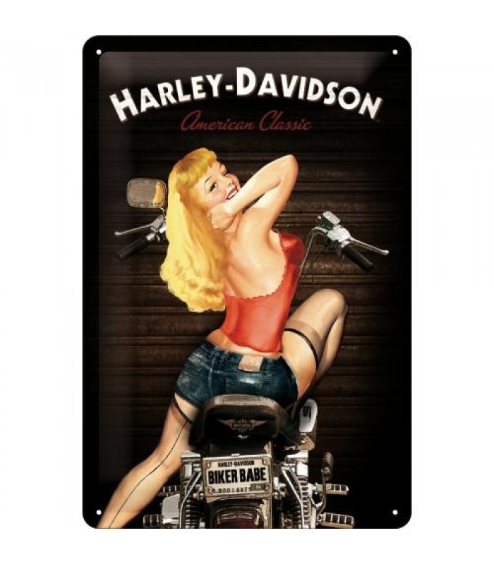Табличка Nostalgic-Art "Harley-Davidson - Babe" 20x30 (22214)