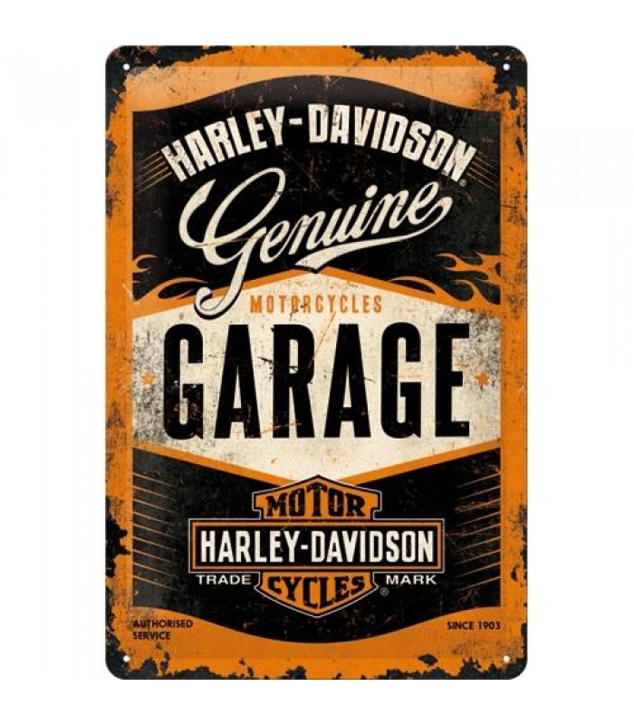 Табличка Nostalgic-Art "Harley-Davidson - Garage" 20x30 (22238)