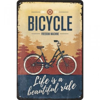 Табличка Nostalgic-Art "Bicycle Beautiful Ride" 20x30 (22293)