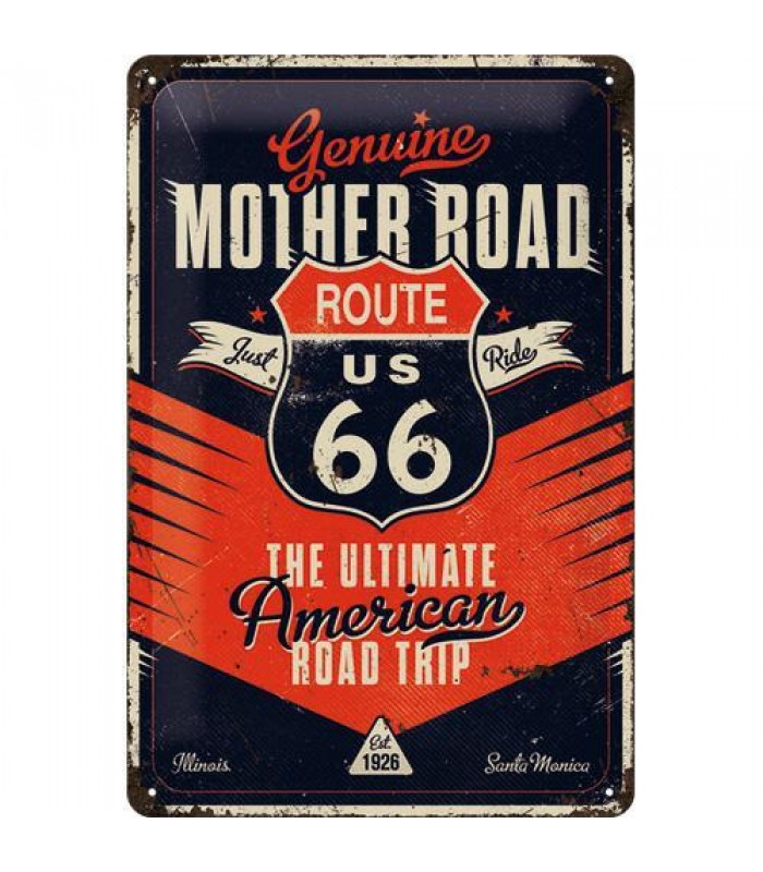Табличка Nostalgic-Art Route 66 - The Ultimate American Road Trip 20x30 (22314)
