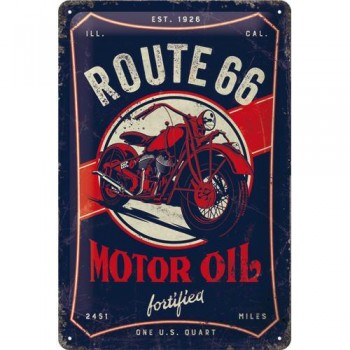 Табличка Nostalgic-Art Route 66 - Motor Oil 20x30 (22315)