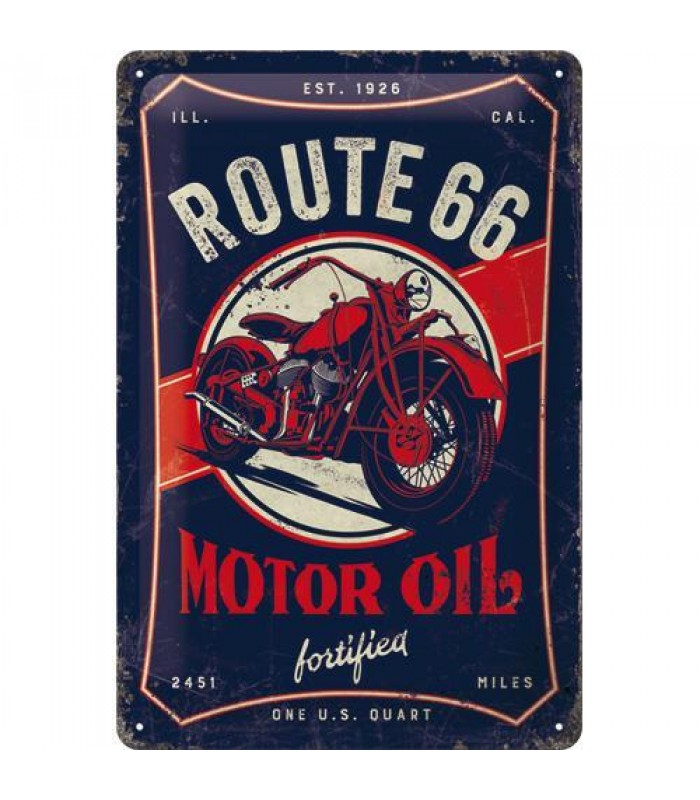 Табличка Nostalgic-Art Route 66 - Motor Oil 20x30 (22315)