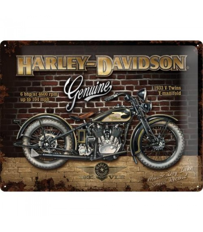 Табличка Nostalgic-Art "Harley-Davidson - Brick Wall" 30x40 (23124)