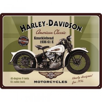 Табличка Nostalgic-Art "Harley-Davidson - Knuclehead" 30x40 (23127)