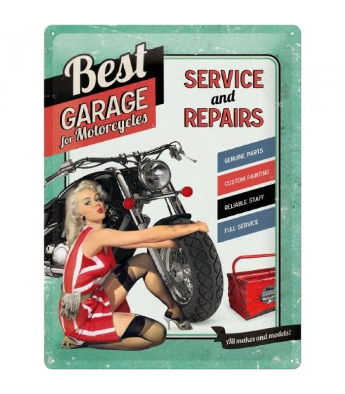 Табличка Nostalgic-Art "Best Garage - Red" 30x40 (23151)