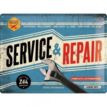 Табличка Nostalgic-Art "Service And Repair" 30x40 (23187)