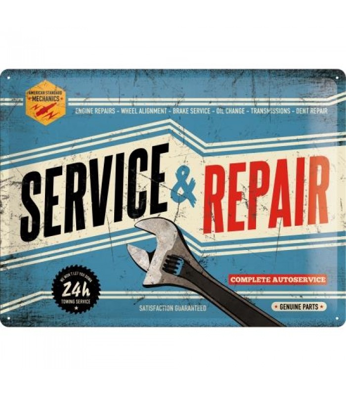 Табличка Nostalgic-Art "Service And Repair" 30x40 (23187)