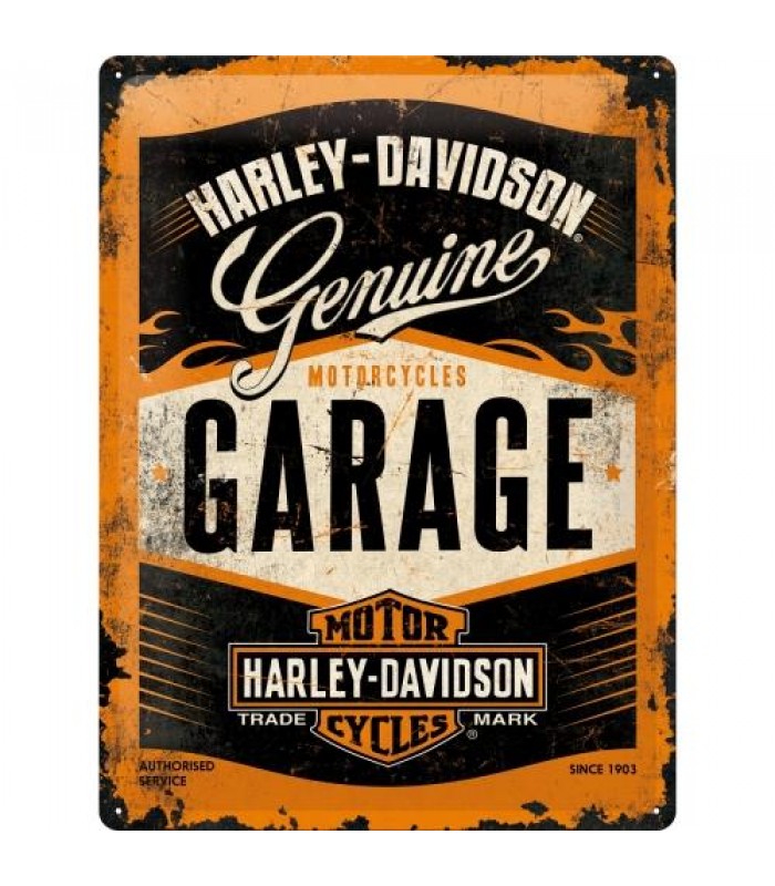 Табличка Nostalgic-Art "Harley-Davidson - Garage" 30x40 (23188)