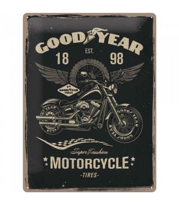 Табличка Nostalgic-Art "Goodyear - Motorcycle" 30x40 (23242)