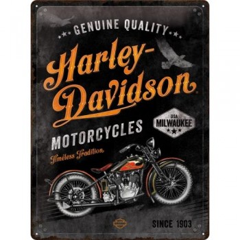 Табличка Nostalgic-Art "Harley-Davidson - Timeless Traditions" 30x40 (23279)