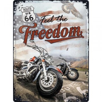 Табличка Nostalgic-Art Route 66 - Freedom 30x40 (23284)