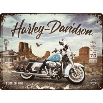 Табличка Nostalgic-Art Harley Davidson - Route 30x40 (23291)