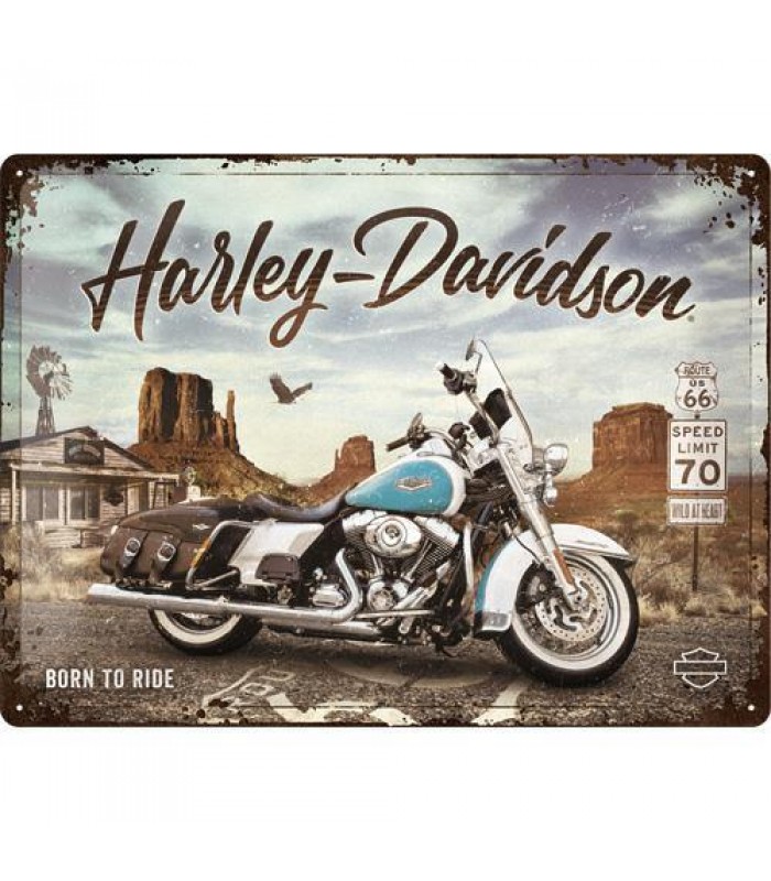 Табличка Nostalgic-Art Harley Davidson - Route 30x40 (23291)