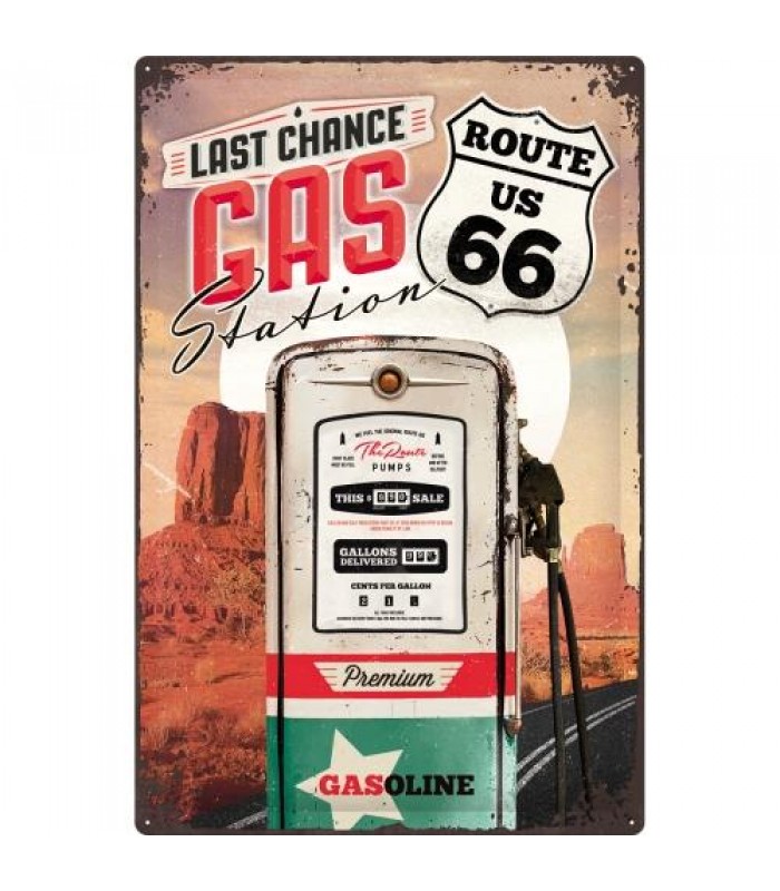 Постер Nostalgic-Art "Route 66 - Gas Station" 40x60 (24002)