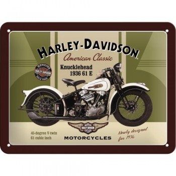 Табличка Nostalgic-Art "Harley-Davidson - Knucklehead" 15x20 (26134)