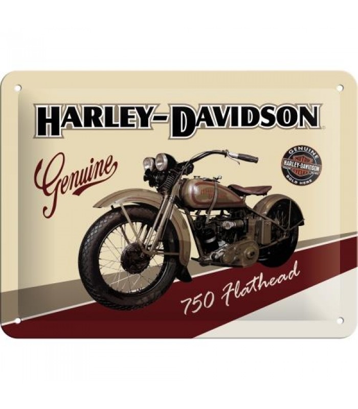 Табличка Nostalgic-Art "Harley-Davidson - Flathead" 15x20 (26135)