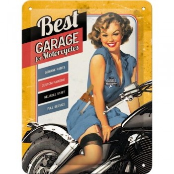 Табличка Nostalgic-Art "Best Garage - Yellow" 15x20 (26136)