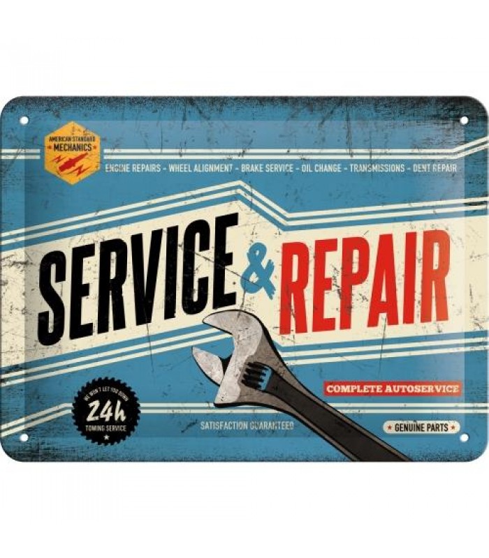Табличка Nostalgic-Art "Service And Repair" 15x20 (26179)