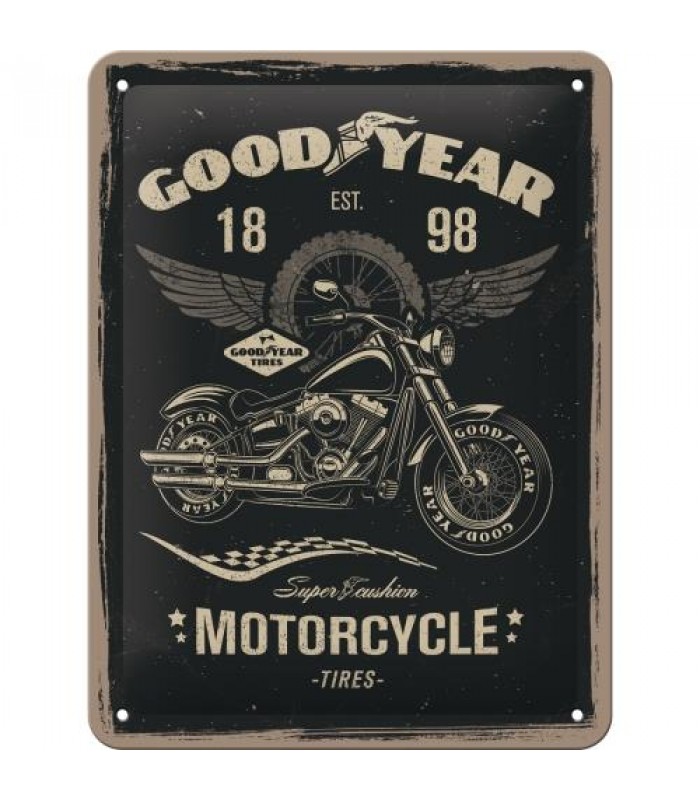 Табличка Nostalgic-Art "Goodyear - Motorcycle" 15x20 (26224)