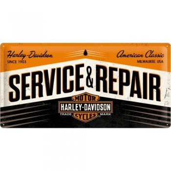 Табличка Nostalgic-Art "Harley Service & Repair Metal" 25x50 (27002)