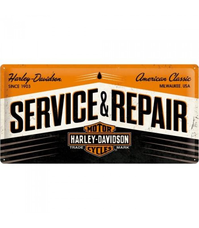 Табличка Nostalgic-Art "Harley Service & Repair Metal" 25x50 (27002)