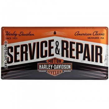 Табличка Nostalgic-Art "Harley Service & Repair Metal" 25x50 (27002)