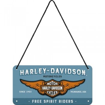 Вывеска на шнурке Nostalgic-Art "Harley-Davidson" (28023)