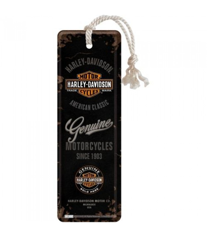 Закладка книжная Nostalgic-Art "Harley-Davidson - Genuine" (45040)