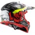 Мотошлем LS2 MX437 FAST EVO CRUSHER black red