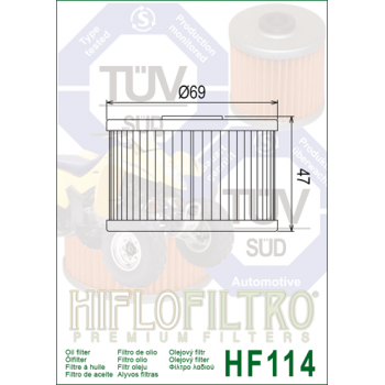 Фильтр масляный HIFLOFILTRO HF114