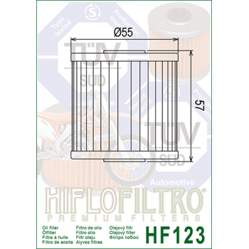Фильтр масляный HIFLOFILTRO HF123