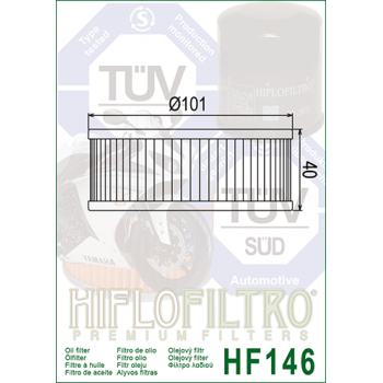 Фильтр масляный HIFLOFILTRO HF146