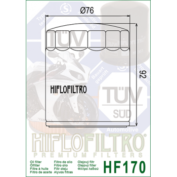 Фильтр масляный HIFLOFILTRO HF170B