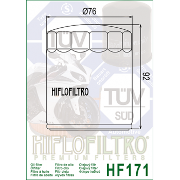 Фильтр масляный HIFLOFILTRO HF171B