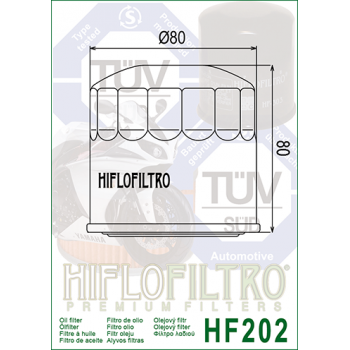 Фильтр масляный HIFLOFILTRO HF202