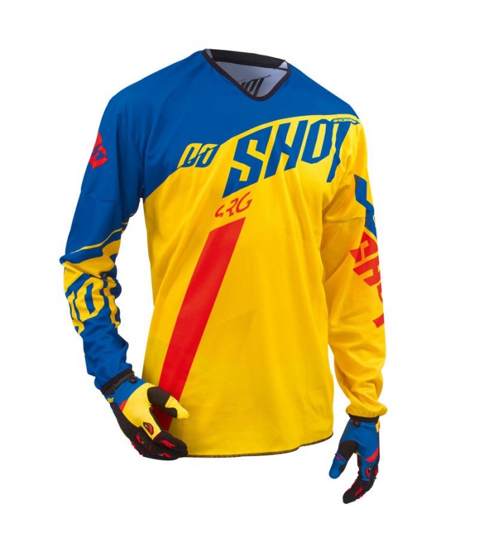 Джерси SHOT SYSTEM blue yellow