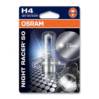 Лампа Osram H4 12V 60/55W Night Racer 50